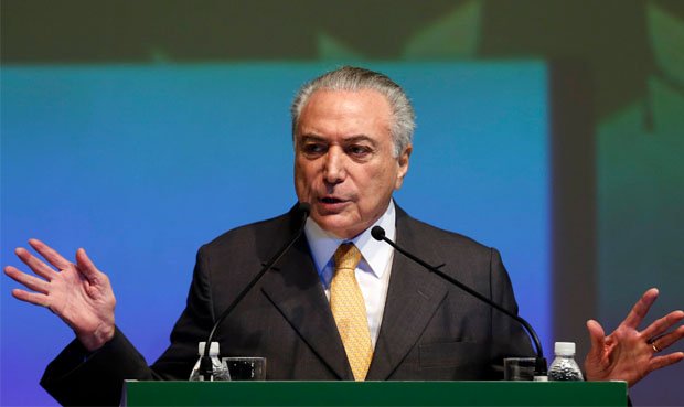 Presidente Michel Temer anuncia paquete de privatizaciones. El Paquete incluye aeropuertos, ferrocarriles y carreteras