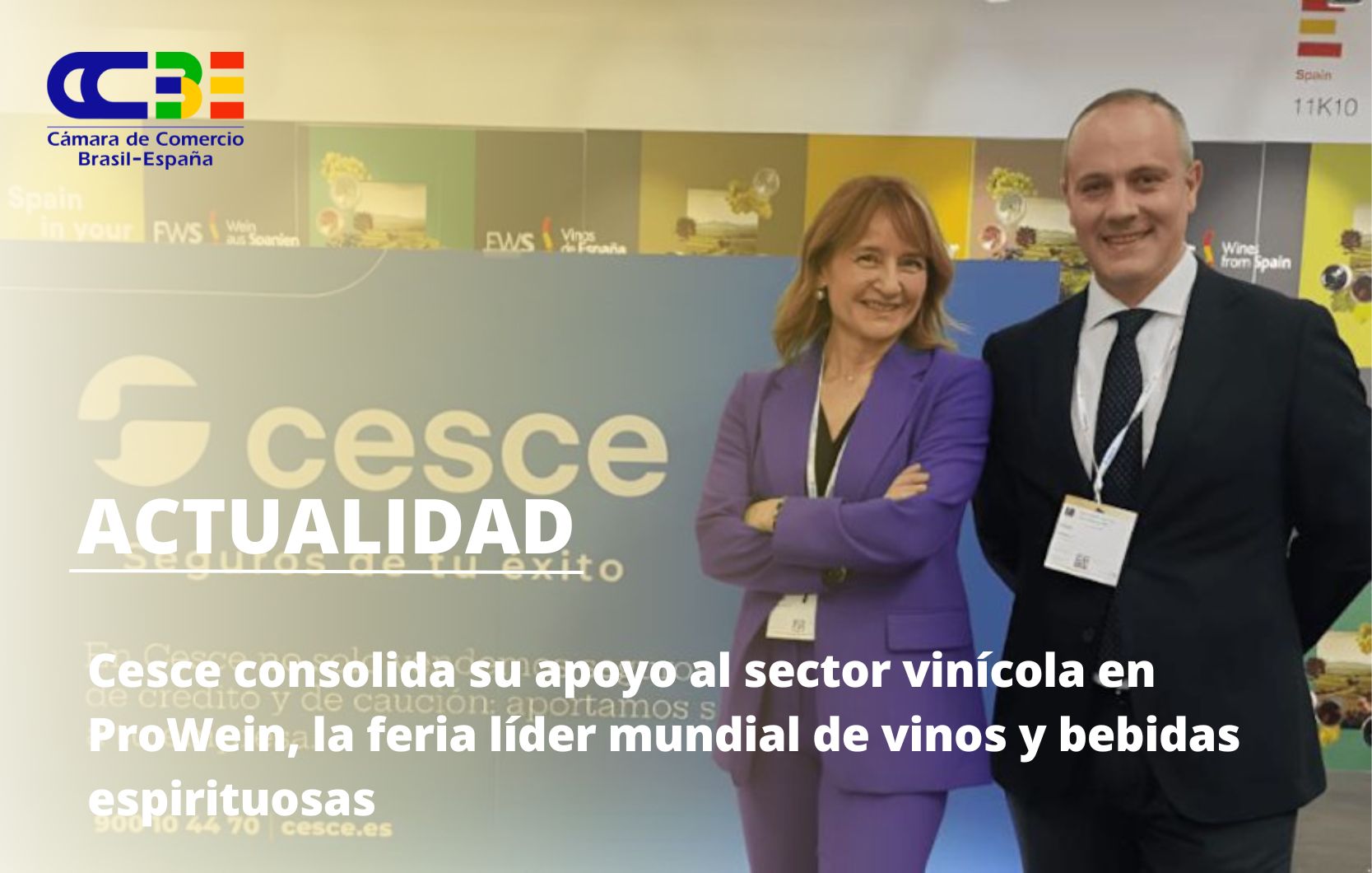 Cesce consolida su apoyo al sector vinícola en ProWein, la feria líder mundial de vinos y bebidas espirituosas