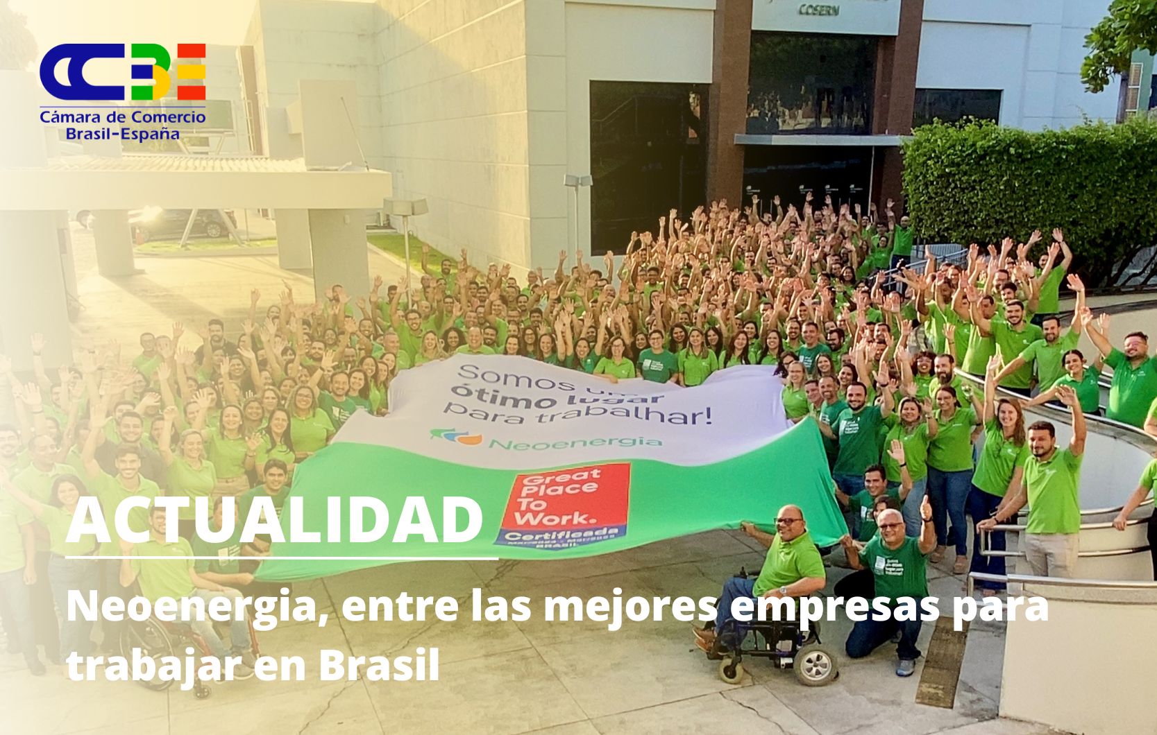 Neoenergia, entre las mejores empresas para trabajar en Brasil