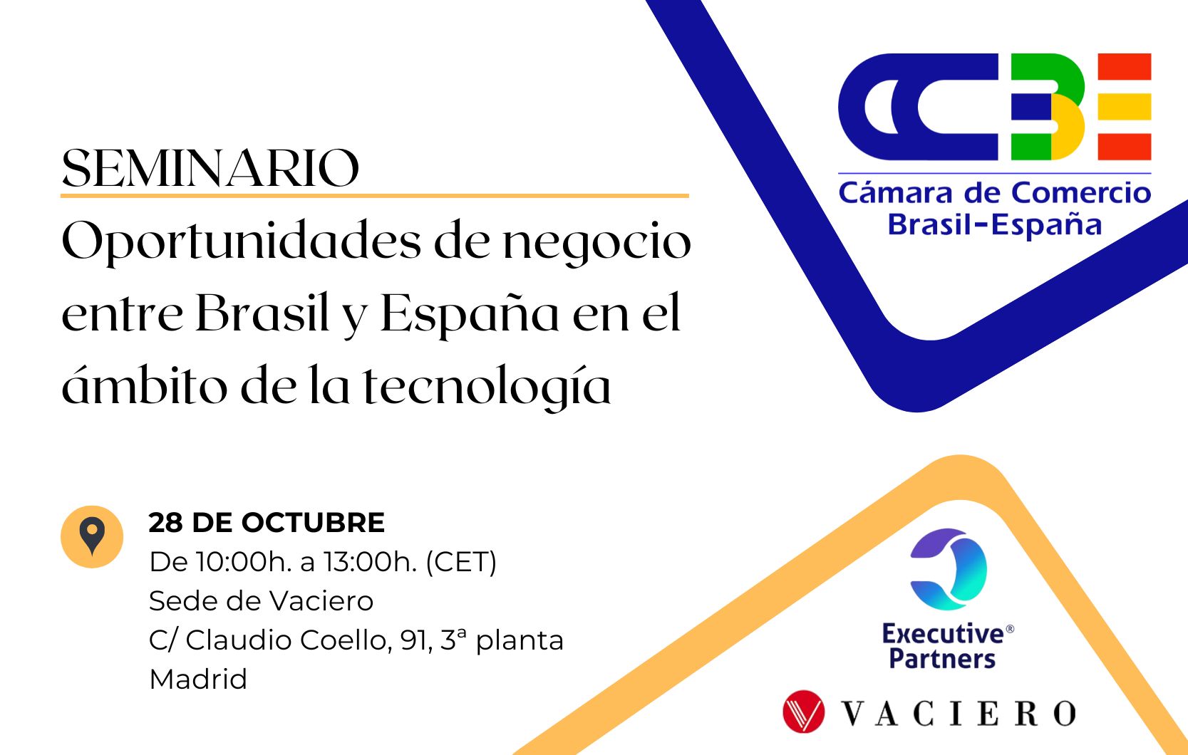 Seminario: Oportunidades de negocio entre Brasil y España en el ámbito de la tecnología